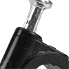 Picture of 1/4" Blk nail clamps-(QTY 25) 